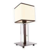 Lampa stołowa Zenit 1 | chrom + rdza wenge O1948 L1 Rw