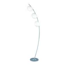 Lampa podłogowa New York Mj65 - 3 srebrna