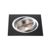 Oprawa wpuszczana Katli 3072 szczotkowane aluminium czarne