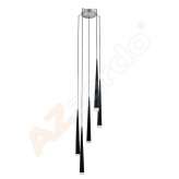 Lampa wisząca Stylo 5 Md1220A - 5 Black nowoczesna czarna