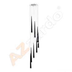 Lampa wisząca Stylo 8 Md1220A - 8 Black nowoczesna czarna