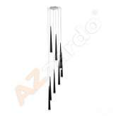 Lampa wisząca Stylo 8 Md1220A - 8 Black nowoczesna czarna