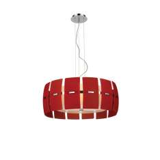 Lampa wisząca Taurus Md 2050 - 4R nowoczesna czerwona