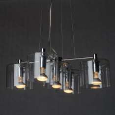 Lampa wisząca Luna C5 chrome 5 x E14 40W