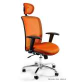 Krzesło Expander W - 94 - 5 biurowe pomarańczowe