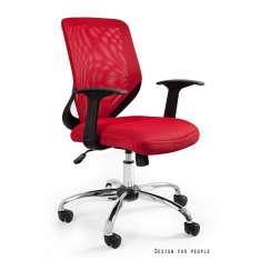 Krzesło Mobi W - 95 - 2 biurowe czerwone