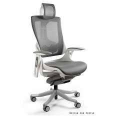 Krzesło Wau 2 W - 709W - Nw41 biurowe biało - grafitowe