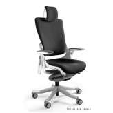 Krzesło Wau 2 W - 709W - Bl418 biurowe biało - czarne