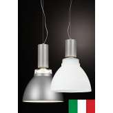 MAXI DESK 1151 EGOLUCE LAMPA WISZĄCA WŁOSKA NOWOCZESNA SZARA/ BIAŁA