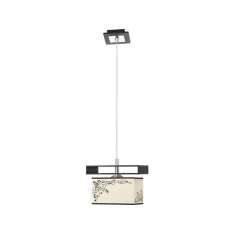 Lampa wisząca Alicante i czarna - abażur biały 4825