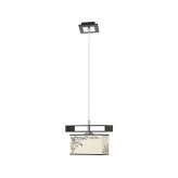 Lampa wisząca Alicante i czarna - abażur biały 4825